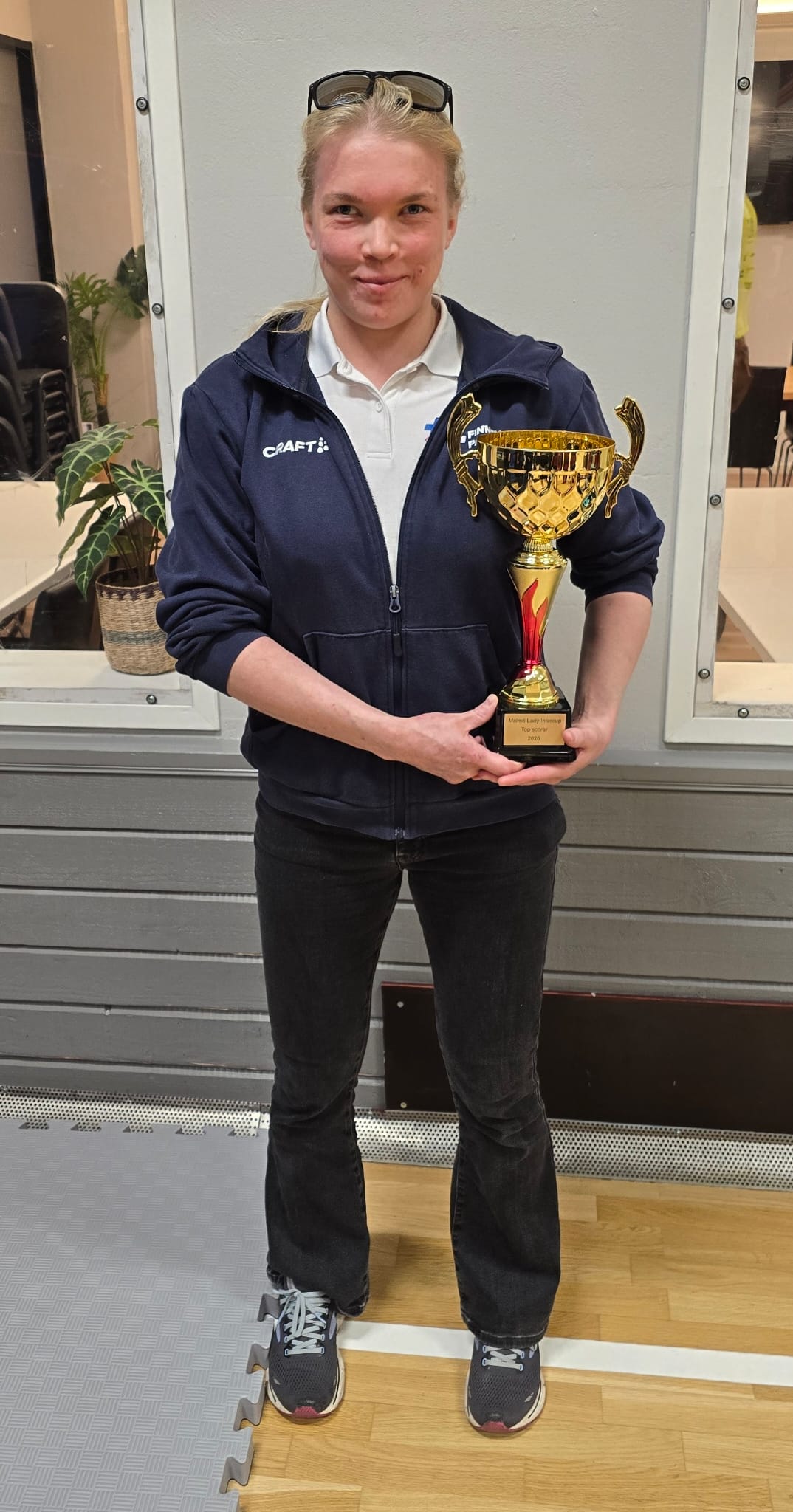 Kuvassa Malmö Lady Inter Cup 2026-turnauksen paras maalintekijä Raisa Kuusela.
