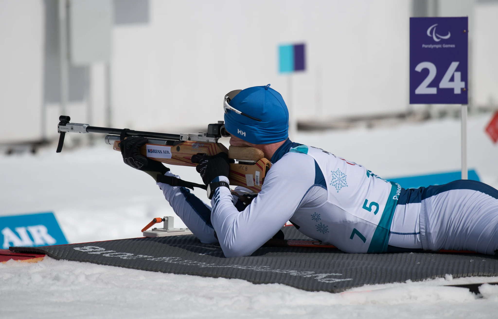 Juha Härkönen tähtäämässä.