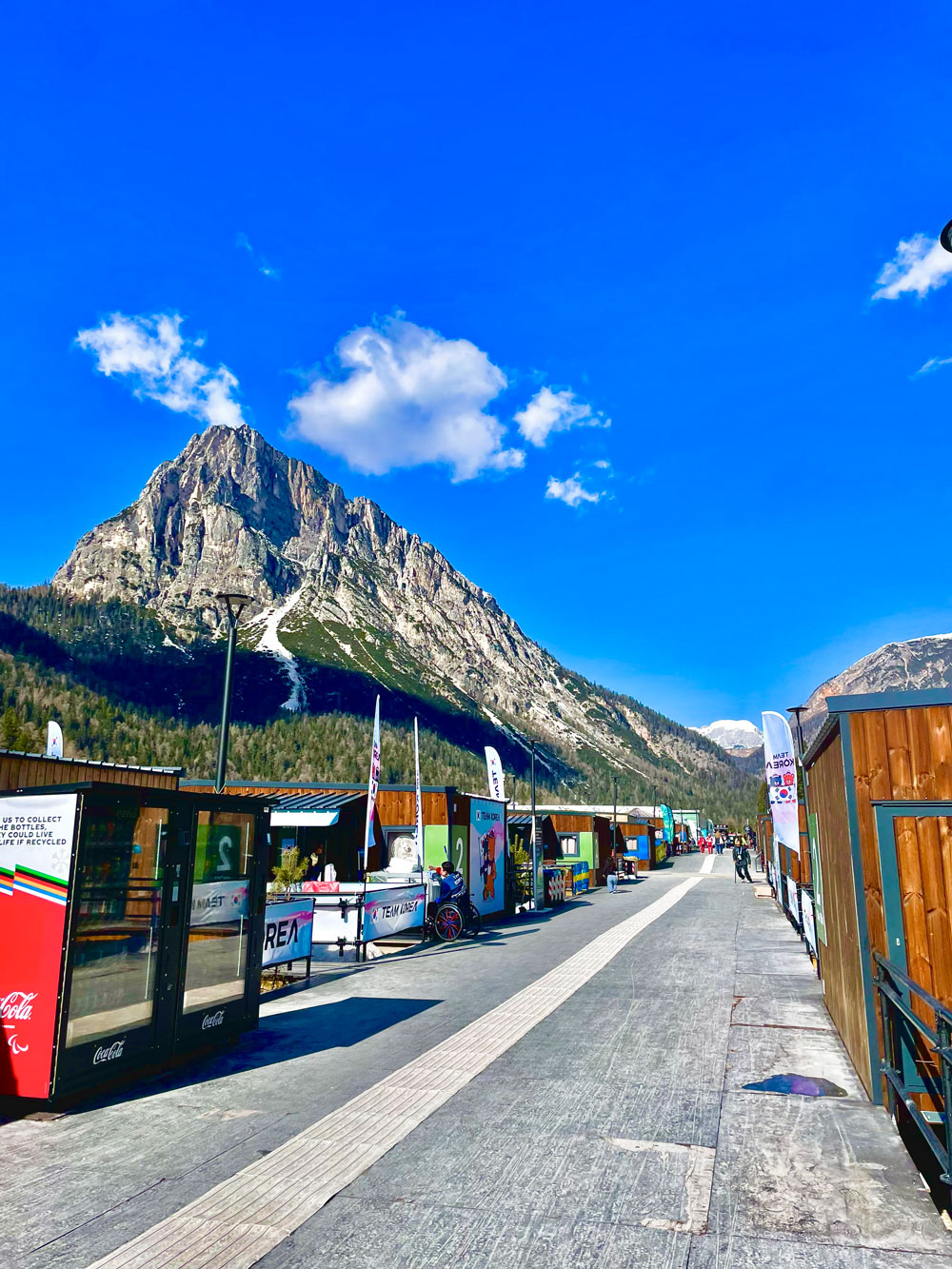 Upea Cortinan vuorimaisema.