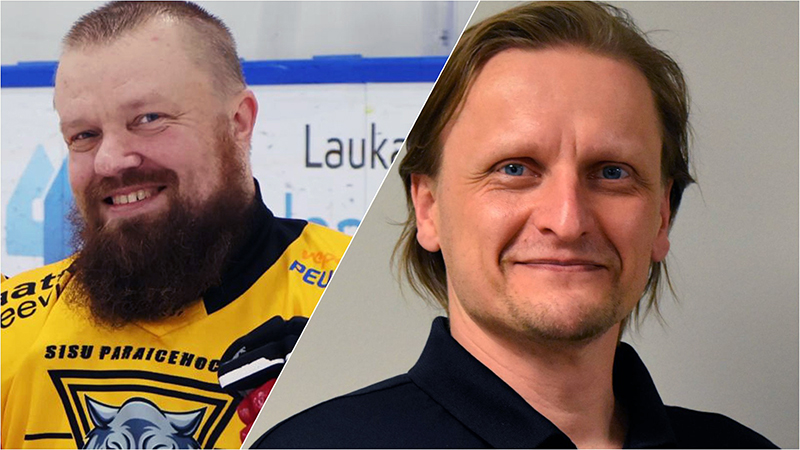 Juha Rautiainen ja Lasse Pakarinen lähikuvissa kuvakollaasissa.